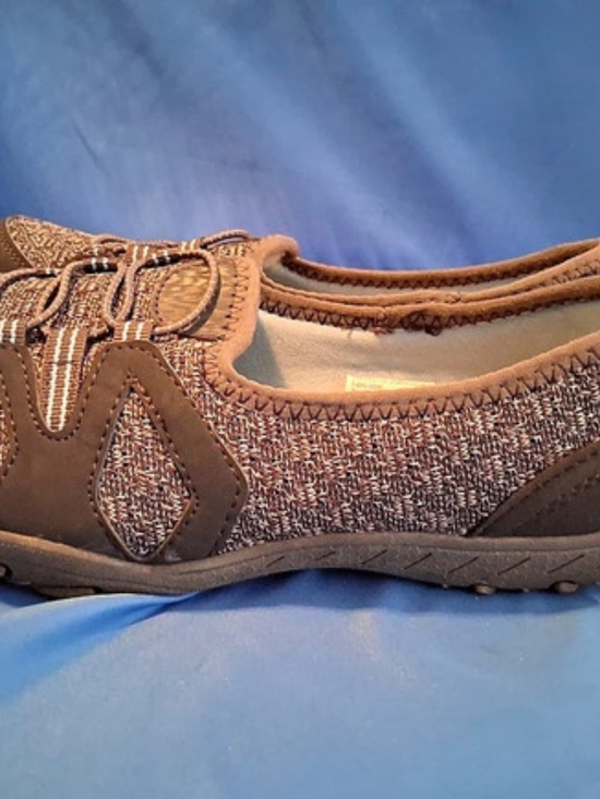 Athletic Works Shoes - Balance Women's Comfort Lace-Up Fabric Sneaker Brown 8.5 (EU 40) Low Top